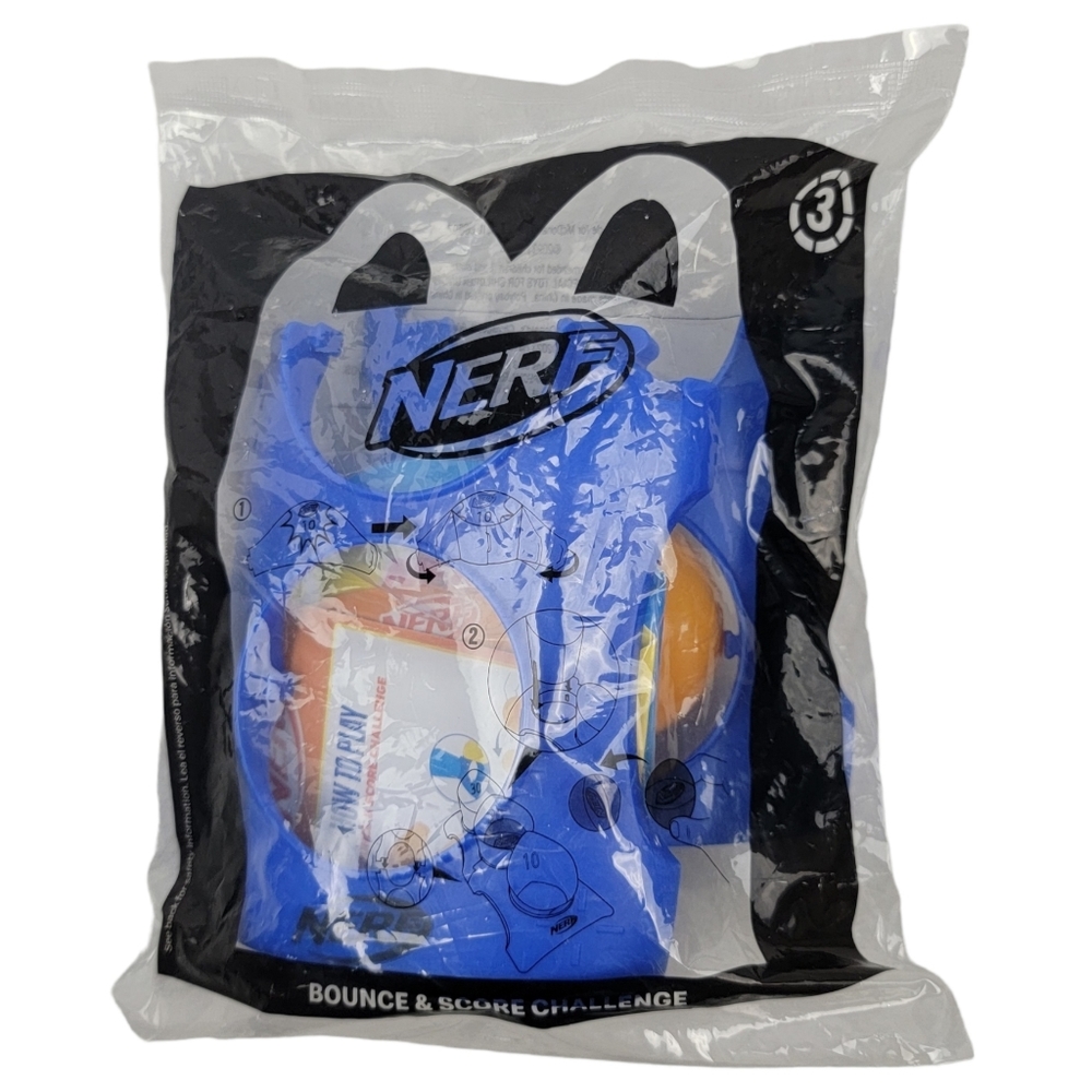 Nerf Bounce & Score Challenge #3 McDonald's Happy Meal Toy - 2023